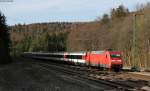 101 142-8 mit dem IC 281 (Stuttgart Hbf-Zrich HB) in Hattingen 28.4.12