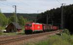 185 233-4 mit dem EK 55834 (Villingen(Schwarzw)-Offenburg Gbf) bei St.Georgen 11.5.12