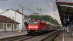 146 236-5  Triberg  und 230-8 mit dem IRE 5312 (Kreuzlingen-Karlsruhe Hbf) in Donaueschingen 24.5.12