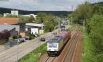 146 542-6 und 185 406-6 mit dem DbZ 92892 (St.Georgen(Schwarzw)-Triberg) bei St.Georgen 4.6.12