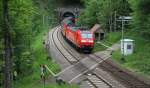 RE 5310 (Kreuzlingen-Karlsruhe Hbf) mit Schublok 146 109-4  Baden Wrttemberg erfahren  bei Nubach 7.6.12