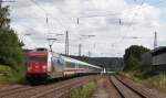 101 118-8 mit dem IC 2370  Schwarzwald  (Konstanz-Hamburg Altona) bei der Einfahrt St.Georgen 30.7.12