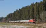 101 140-2 mit dem IC 2005  Bodensee  (Emden Hbf-Konstanz) zwischen St.Georgen und Villingen 15.3.13