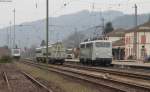 139 558-1 beim rangieren in Hausach links steht die Akiem 76002 3.4.13