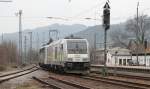 139 558-1 mit Akiem 76 002 beim rangieren in Hausach 3.4.13.