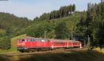 218 484-4 mit dem Lr 70465 (Ludwigshafen(Rhein) Hbf - Singen (Htw)) bei Nubach 26.7.13