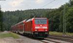 146 231-6 mit dem IRE 5321 (Karlsruhe Hbf-Kreuzlingen) in Hattingen 28.7.13
