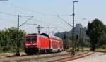 146 222-5 mit dem RE 19046 (Singen(Hohentwiel)-Stuttgart Hbf) bei Welschingen 16.8.13