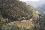 Auf der Schwarzwaldbahn: im Kreis herum um den Seelenwald bei Gremmelsbach.