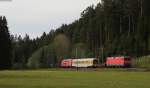 218 249-1 und 114 501-0 mit dem Mess ST 92223 (Immendingen - Offenburg) bei Unterkirnach 20.5.14
