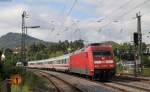 101 001-6 mit dem IC 2370 (Konstanz-Hamburg Altona) in Engen 1.9.14