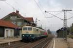 111 001-4; 218 460-4 und 218 105-5 mit dem Lr 91341 (Konstanz-Koblenz Lütztel Mitte) in St.Georgen 19.10.15