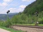 Einfahrtvorsignal Hausach am 14.5.06