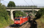 185 090-8  Bombardier Werk Kassel  mit dem EZ 45175 (Kornwestheim Rbf-St.Magrethen) bei Hattingen 4.8.16
