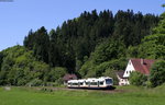 VT 520 und VT 527 als SWE87381 (Offenburg-Freudenstadt Hbf) bei St.Roman 26.5.16