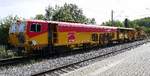 Bauzug abgestellt am Bahnhof Eichstettenam Kaiserstuhl, Sept.2026