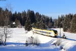 1440 358 und 1440 171 als S 9715 (Freiburg(Brsg)Hbf-Villingen(Schwarzw)) bei Hinterzarten 11.1.21