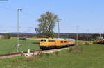 111 059-2 mit dem Mess NbZ 94310 (Freiburg(Brsg)Hbf-Donaueschingen) bei Löffingen 1.6.21