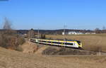 1440 171 und 1440 364 als S 9720 (Villingen(Schwarzw) - Freiburg(Brsg)Hbf) bei Unadingen 28.2.22