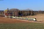 1440 175 und 1440 363 als S 9721 (Freiburg(Brsg)Hbf - Villingen(Schwarzw)) bei Löffingen 28.2.22