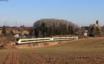 1440 174 und 1440 178 als S 9722 (Villingen(Schwarzw) - Freiburg(Brsg)Hbf) bei Löffingen 28.2.22