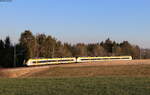 1440 361 und 1440 173 als S 9723 (Freiburg(Brsg)Hbf - Villingen(Schwarzw)) bei Bachheim 28.2.22