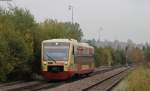 VT 231 als HzL 88052 (Rottweil-Bräunlingen Bf) in Hüfingen 3.10.14