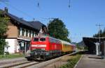 218 390-3 mit dem Mess NbZ *****(Freiburg(Brsg)Hbf-Seebrugg) in Hinterzarten 24.6.15