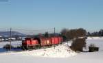 294 883-4 mit dem EK 55838 (Neustadt(Schwarzw)-Villingen(Schwarzw)) bei Unadingen 20.1.16