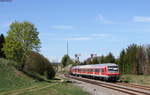 RE 3213 (Neustadt(Schwarzw)-Ulm Hbf) mit Schublok 218 417-4 in Löffingen 27.4.18