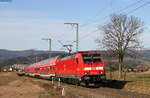 146 233-2  Donaueschingen  mit der RB 17221 (Freiburg(Brsg)Hbf-Titisee) bei Himmelreich 21.2.19