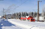 40 80 9475 195-0; 218 456-0 und 40 80 947 5206-5 als NbZ 92670 (Villingen(Schwarzw)-Seebrugg) in Hinterzarten 16.1.21