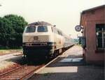 215 009-2 im Bahnhof Rötenbach (Baden) ca. 1985.