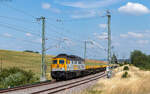 232 446 / V300.18 mit einer Rangierfahrt im Bahnhof D�ggingen 19.7.26