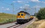 232 446 / V300.18 mit einer Rangierfahrt im Bahnhof D�ggingen 19.7.26