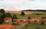 VT 236 und VT 234 als HzL88045 (Neustadt(Schwarzw)-Donaueschingen) bei Unadingen 21.7.15