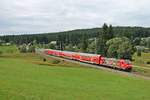 Einfahrt am 12.08.2017 von 146 239-9  Richtung Heimat  mit ihrer RB (Seebrugg - Freiburg (Brsg) Hbf) in den Hp.