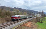 218 155 mit dem RE 83591 (Singen - Basel Bad Bf) bei Dogern 15.3.26