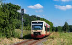 VT 242 als SWE 74422 (Stockach - Radolfzell) bei Stahringen 11.6.23