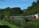 V100 1041 der Nesa mit einem Sonderzug von Lauchringen nach Hintschingen bei Wutöschingen 11.9.10