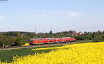 RE 19037 (Stuttgart Hbf-Singen(Htw)) mit Schublok 111 174-9 bei Eutingen 16.5.17