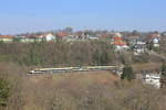 Am 23.03.2019 verkehrt ein Hamsterpärchen als RE von Stuttgart nach Rottweil (hinterer Zugteil) bzw.