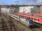 1116 157 mit IC 284 Singen-Stuttgart am 12.03.2020 in Stuttgart-Vaihingen.