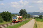 VT 243 als HzL 69837 (Rottweil-Geisingen Leipferdingen) bei Weilheim 20.7.21