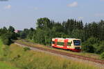 VT 249 als HzL 69865 (Rottweil-Geisingen Leipferdingen) bei Rottweil 20.7.21