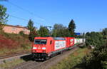 185 273-0  DB Mitarbeiter  mit dem KT 50031 (Krefeld Uerdingen-Singen(Htw)) bei Rottweil 18.9.21
