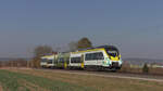 8442 100 ist am 22.03.2022 im Probebetrieb auf der RB14A nach Eutingen im Gäu unterwegs.