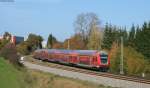 RE 19039 (Stuttgart Hbf-Tuttlingen) mit Schublok 146 2** bei Rottweil 21.10.12