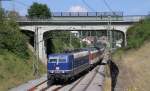 181 201-5 mit dem IC 183 (Stuttgart Hbf-Zrich HB) bei Hatteingen 30.8.13