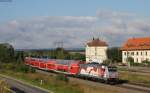 146 227-4  Neubaustrecke Suttgart-Ulm)  mit dem RE 19038 (Singen(Htw)-Stuttgart Hbf) bei Eutingen 24.8.14